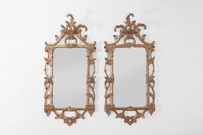 Lot 137 - A pair of George III-style giltwood mirrors