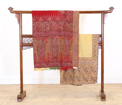 Lot 282 - Two Kashmir paisley shawls