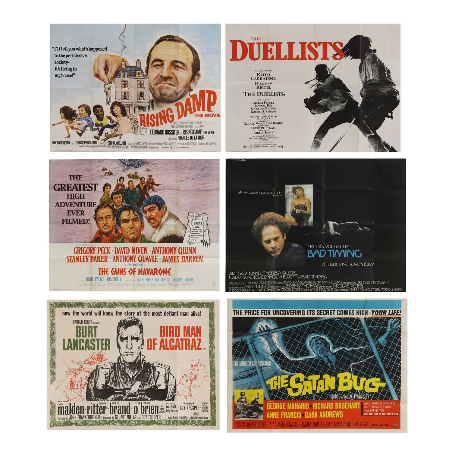 Lot 95 - A group of quad movie film posters