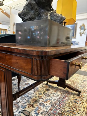 Lot 144 - A George III mahogany library table