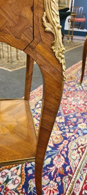 Lot 174 - A Louis XV kingwood and parquetry occasional table