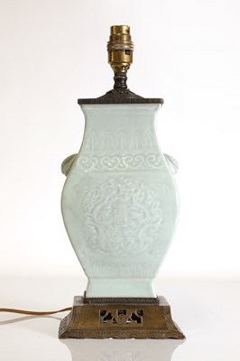 Lot 156 - A Chinese celadon vase