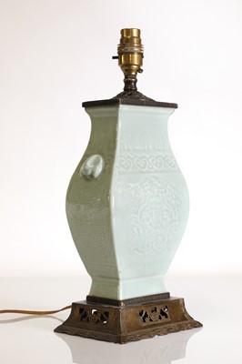 Lot 156 - A Chinese celadon vase