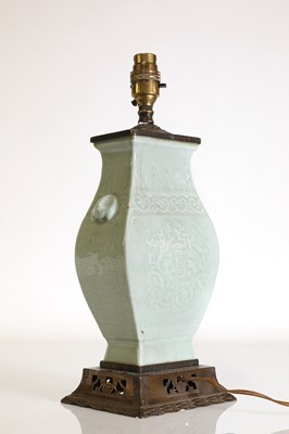 Lot 156 - A Chinese celadon vase