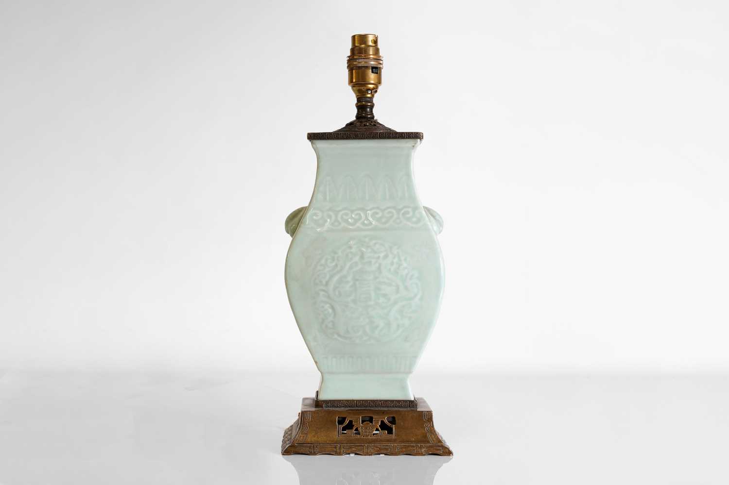 Lot 156 - A Chinese celadon vase