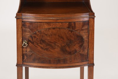 Lot 186 - A pair of George III mahogany bedside tables