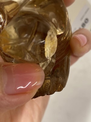 Lot 180 - A Chinese smoky quartz carving