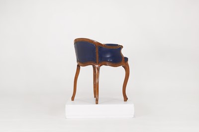 Lot 159 - A Louis XV-style beech fauteuil de bureau
