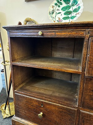 Lot 160 - A George III oak dresser