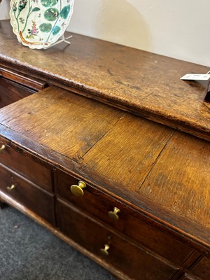 Lot 160 - A George III oak dresser