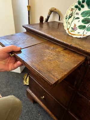 Lot 160 - A George III oak dresser