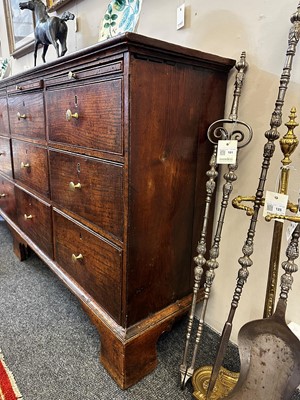 Lot 160 - A George III oak dresser