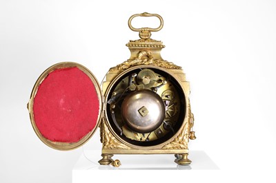 Lot 29 - An ormolu pendule d'officier by Robert & Courvoisier