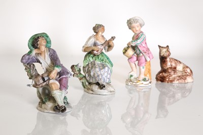 Lot 175 - A pair of porcelain figures