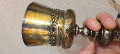 Lot 195 - A silver-gilt chalice