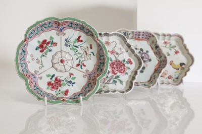 Lot 179 - A collection of Chinese export famille rose teapot stands