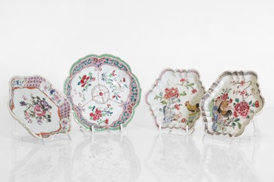 Lot 179 - A collection of Chinese export famille rose teapot stands