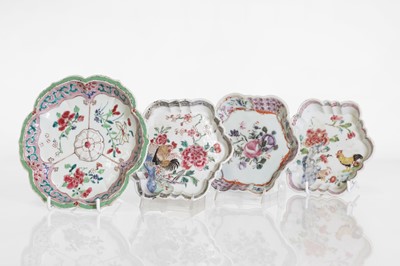 Lot 179 - A collection of Chinese export famille rose teapot stands