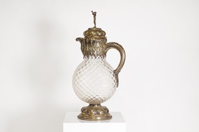 Lot 202 - A Victorian historical revival silver-mounted claret jug