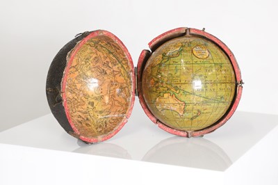 Lot 212 - A George IV 3-inch pocket globe