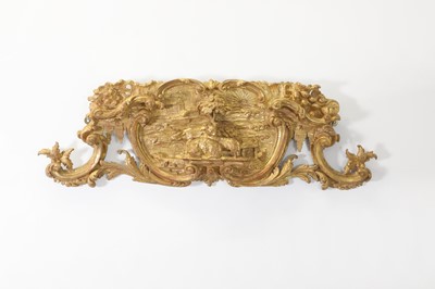 Lot 216 - A George III carved giltwood panel in the manner of Thomas Johnson