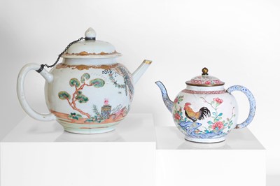 Lot 220 - Two Chinese export teapots