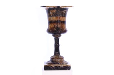 Lot 40 - A George III Blue John or Derbyshire fluorspar urn