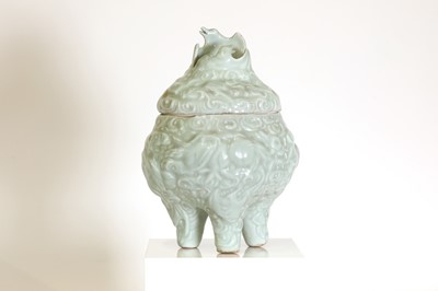 Lot 155 - A Chinese celadon-glazed hill or 'boshanlu' censer