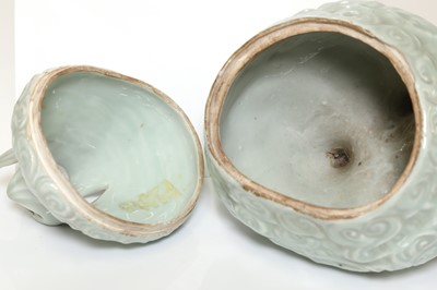 Lot 155 - A Chinese celadon-glazed hill or 'boshanlu' censer