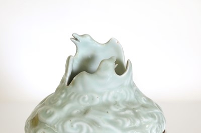 Lot 155 - A Chinese celadon-glazed hill or 'boshanlu' censer