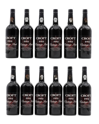 Lot 198 - Croft, Vintage Port, 1985 (12, OWC)