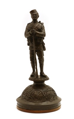 Lot 268 - A bronzed Gurkha figure