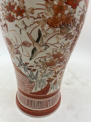 Lot 144 - A pair of Japanese Kutani vases