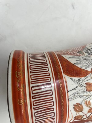 Lot 144 - A pair of Japanese Kutani vases