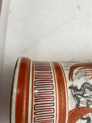 Lot 144 - A pair of Japanese Kutani vases