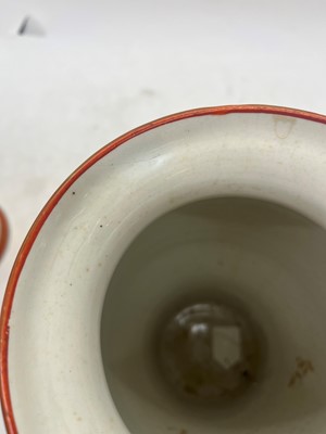 Lot 144 - A pair of Japanese Kutani vases