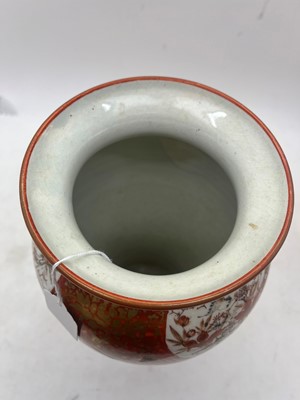 Lot 144 - A pair of Japanese Kutani vases