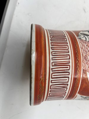 Lot 144 - A pair of Japanese Kutani vases