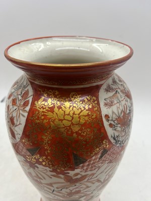 Lot 144 - A pair of Japanese Kutani vases