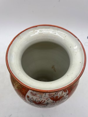 Lot 144 - A pair of Japanese Kutani vases