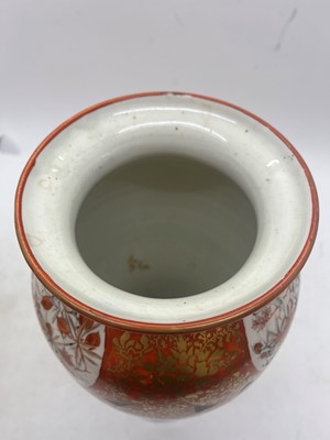 Lot 144 - A pair of Japanese Kutani vases