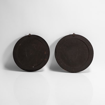 Lot 37 - A rare pair of circular distortion mirrors