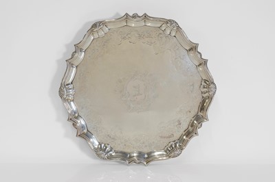 Lot 230 - A George II silver salver