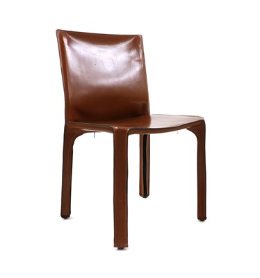 Lot 391 - A leather Cab 412 chair