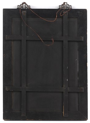 Lot 122 - A Chinese porcelain panel