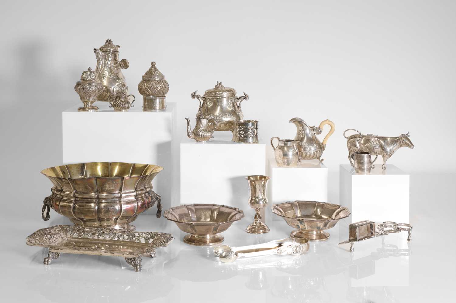 Lot 243 - A collection of silver items,