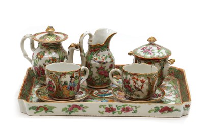 Lot 82 - A Chinese famille rose porcelain tea service