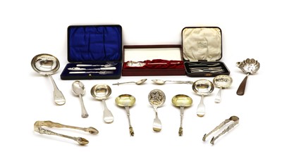 Lot 14 - A collection of silver flatware