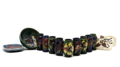 Lot 175 - A collection of miniature Moorcroft pottery