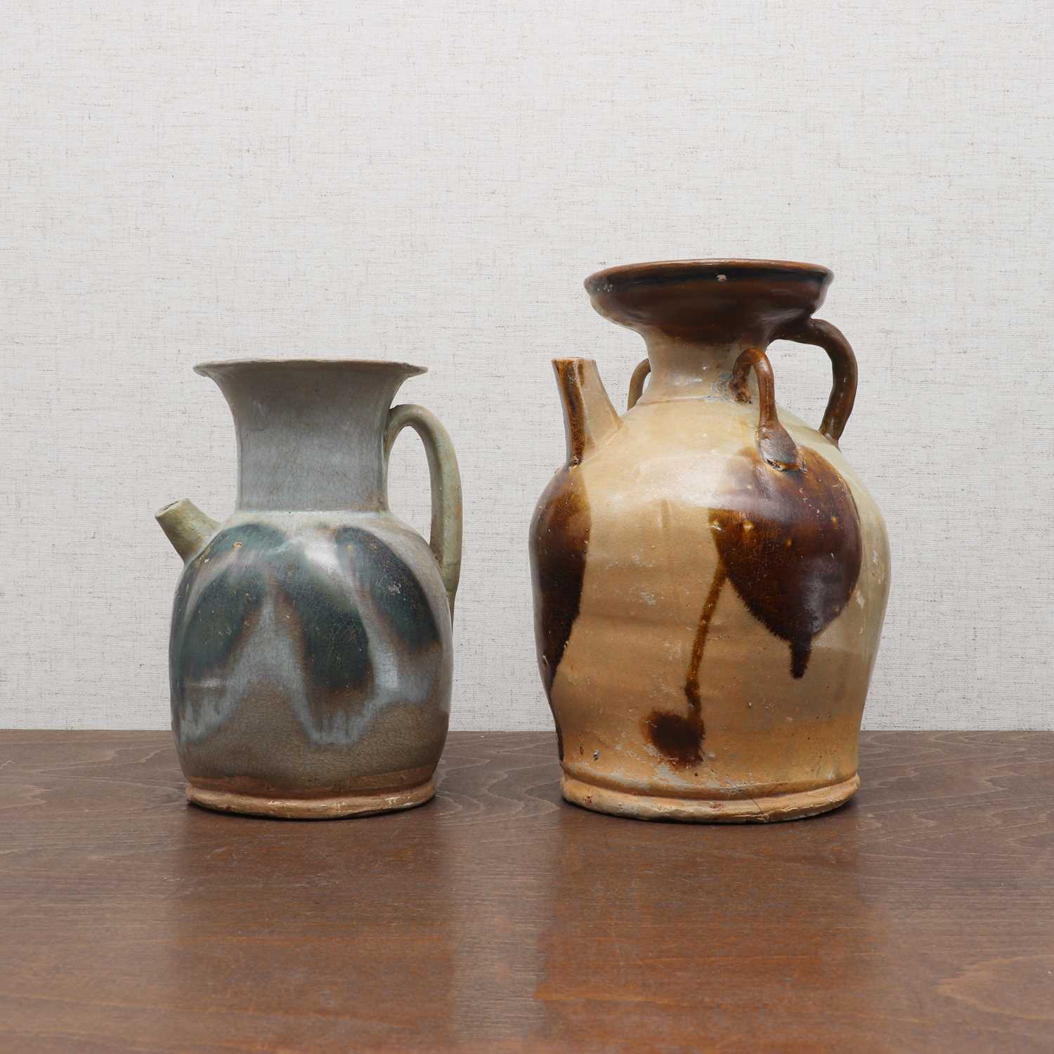 Lot 8 - A Chinese Changsha stoneware ewer